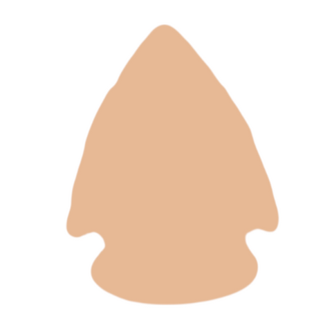 F0107 Fat Arrowhead Metal Blank