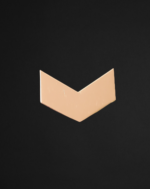 F0119 Chevron Metal Blank