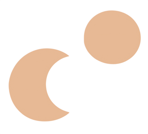 H0013 Circle With Moon Cutout Shape Metal Blanks