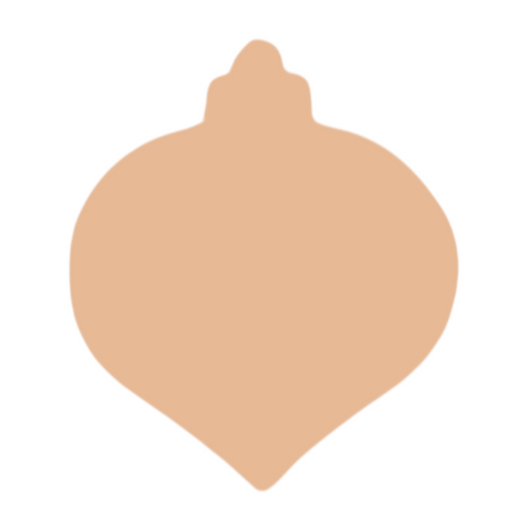 F0816 Jumbo Christmas Ornament Metal Blank