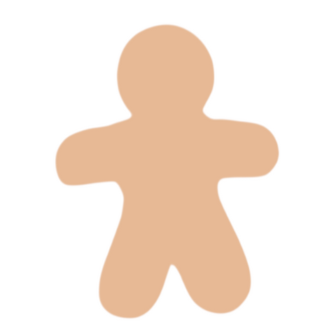 F0177 Gingerbread Man Metal Blank