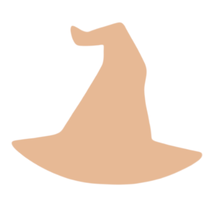 F0188 Halloween Witch Hat Metal Blank