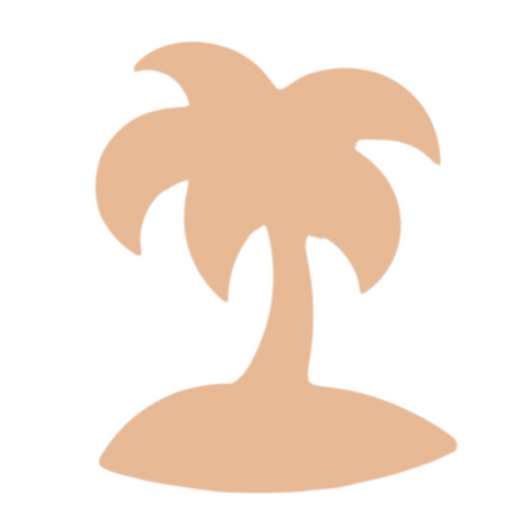 F0200 Palm Tree Metal Blank