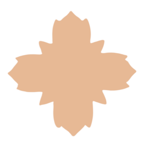 F0267 Flower Metal Blank