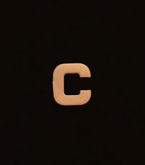 F0308 Letter "C" Metal Blank