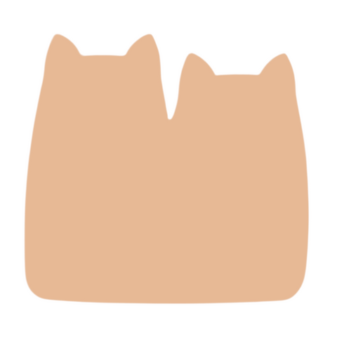 F0372 Gloria's Double Cat Metal Blank