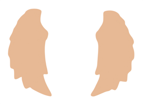 JE0411 Wing Metal Earring Blanks