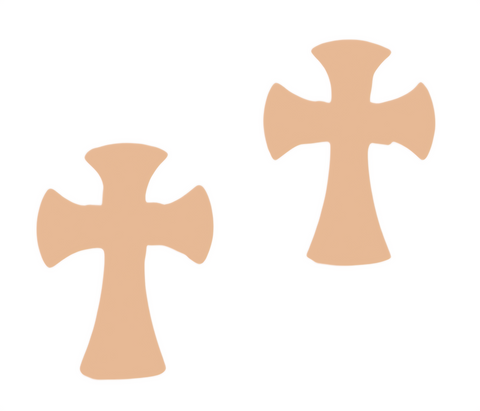 JE0428 Crosses Earring Blanks