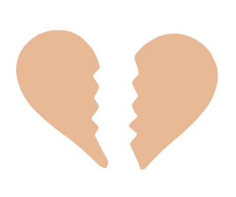 JE0429 Broken Heart Earring Blanks