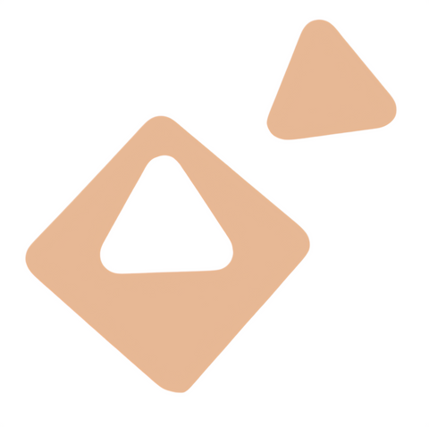 H0005 Triangle Inside Square Cutout Shape Metal Blanks