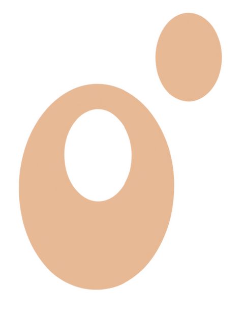 H0603 Oval Inside Oval XL Cutout Shape Metal Blanks