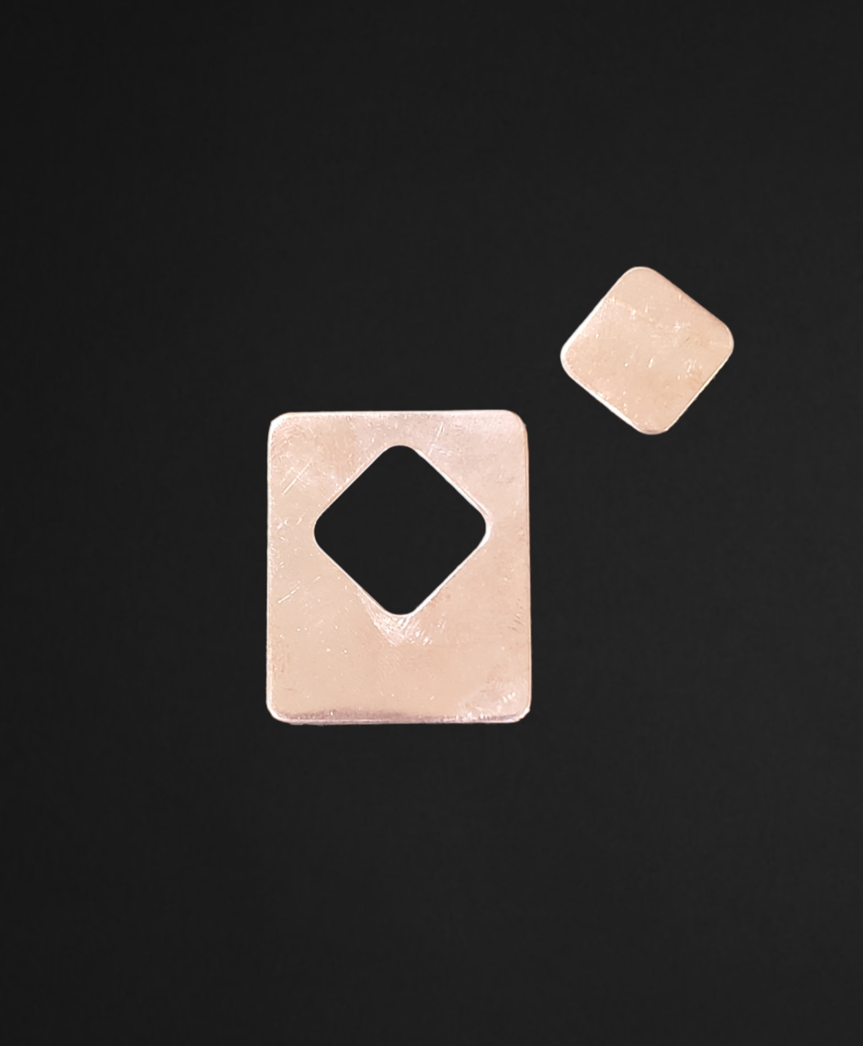 H0606 Square Inside Rectangle XL Cutout Shape Metal Blanks
