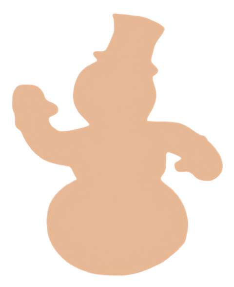 F6176 Snowman Metal Blank