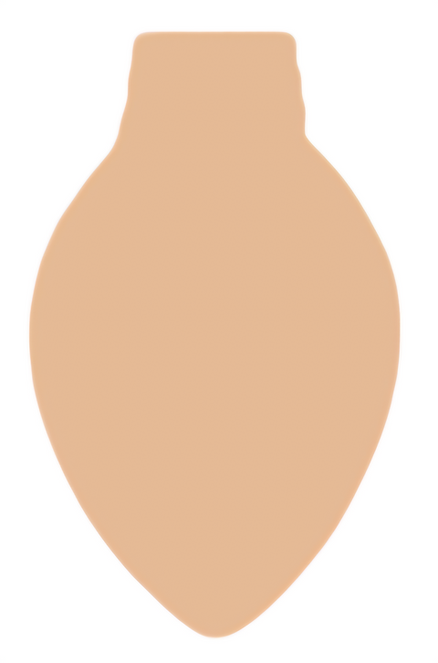 F6187 Christmas Bulb Metal Blank