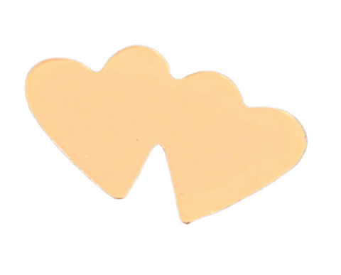 F6275 Double Hearts Metal Blank