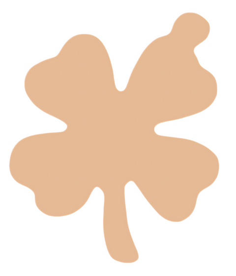 F6310 Clover With Tab Metal Blank