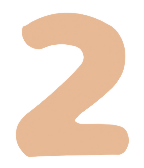 F6414 Number "2" Metal Blank