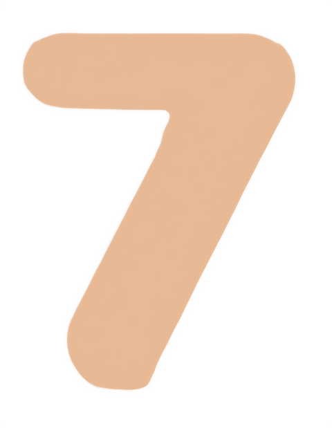 F6419 Number "7" Metal Blank