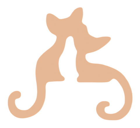 F6424 Misa's Double Cats Metal Blank