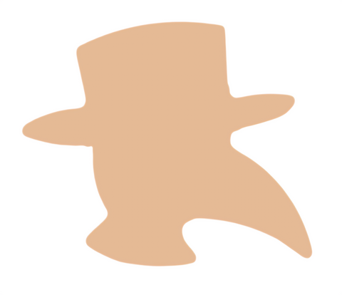 F6431 Plague Doctor Metal Blank