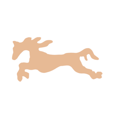 F6598 Horse Metal Blank