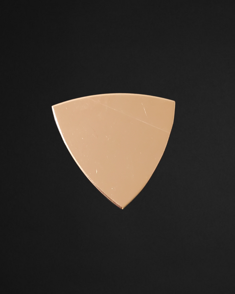 F0075 Puffy Triangle Metal Blank
