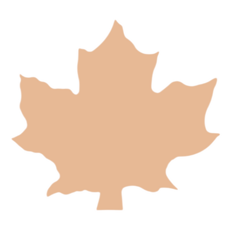 F0805 Jumbo Maple Leaf Metal Blank