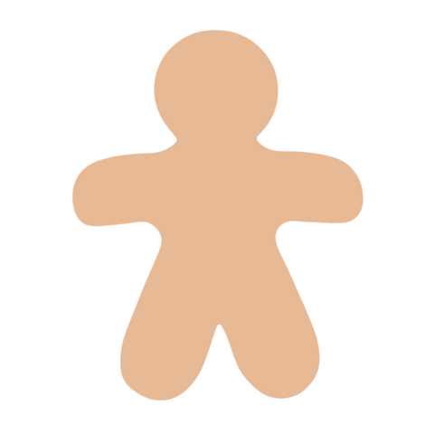 F0810 Jumbo Gingerbread Man Metal Blank