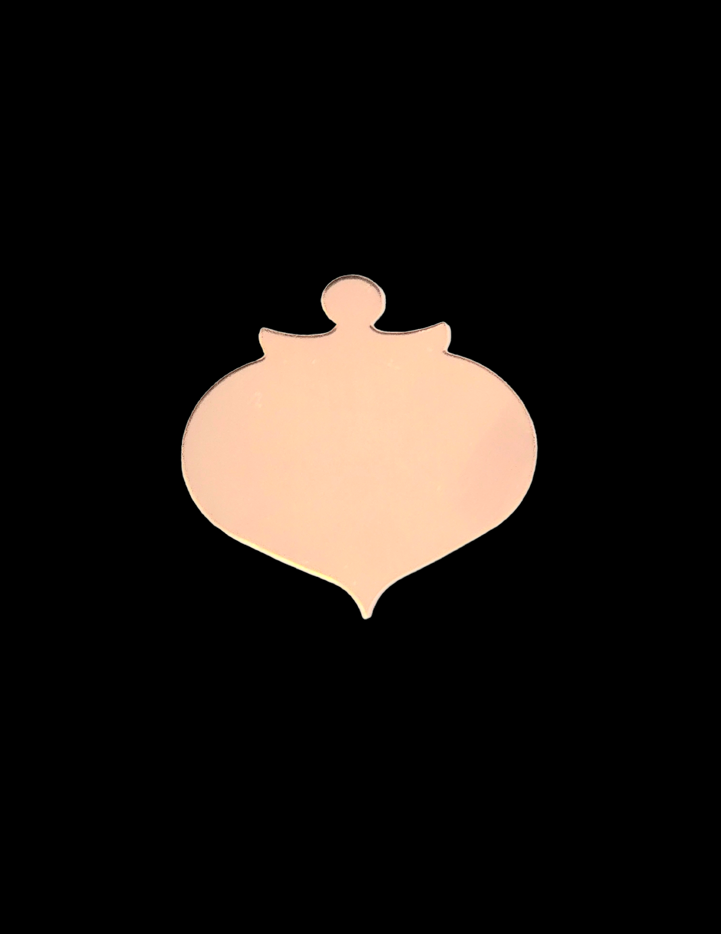 F0825 Jumbo Ornament Metal Blank