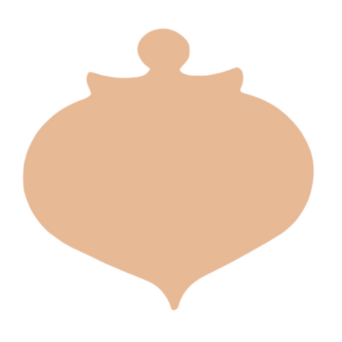 F0825 Jumbo Ornament Metal Blank
