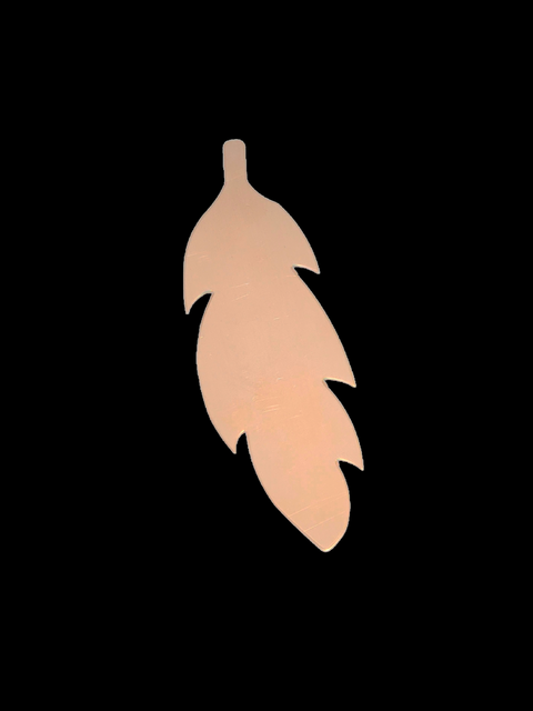 F0836 Jumbo Feather Metal Blank