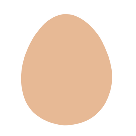 F0858 Jumbo Egg Metal Blank