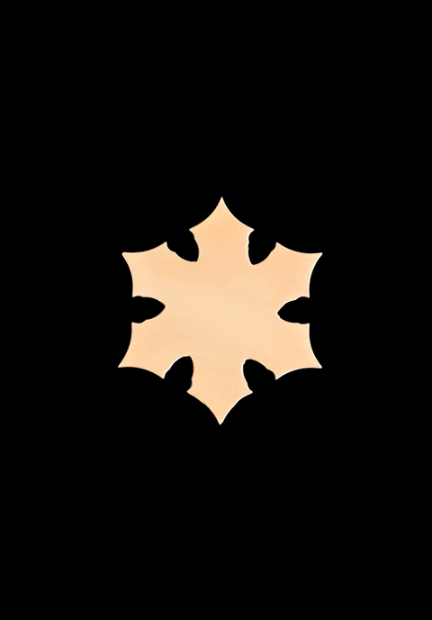 F0868 Jumbo Snowflake Metal Blank