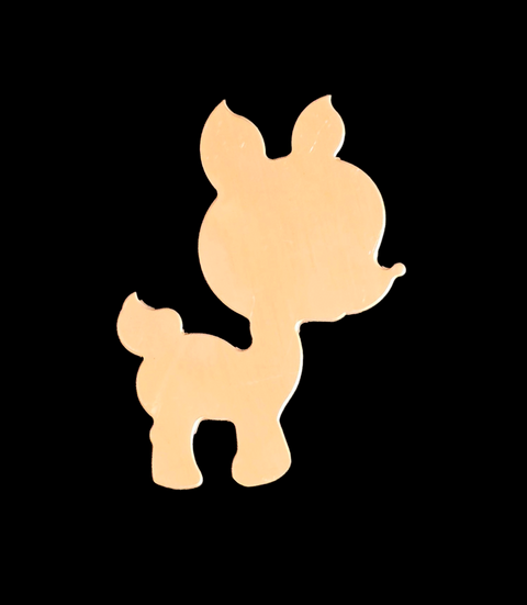 F0871 Jumbo Reindeer Metal Blank