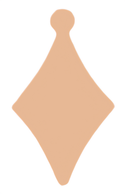 FGD0040 Diamond with Tab Metal Blank