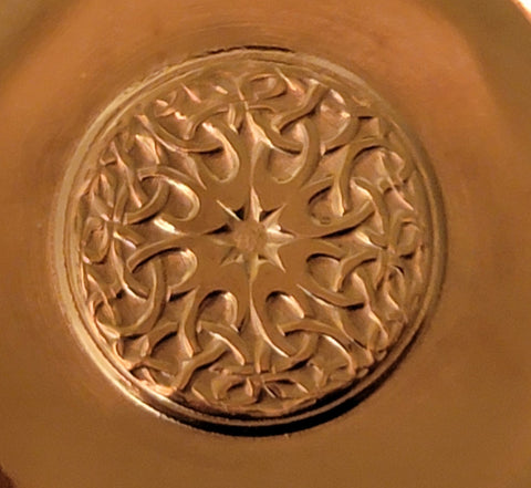 IDKP0002 Celtic Star Swirl Copper Impression Stamping