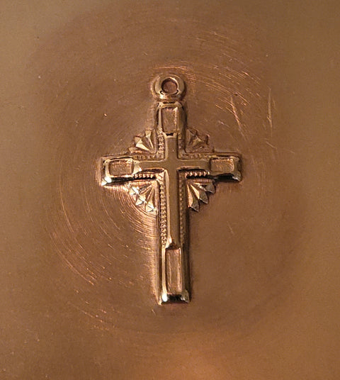 IDSH0179 Cross Copper Impression Stamping