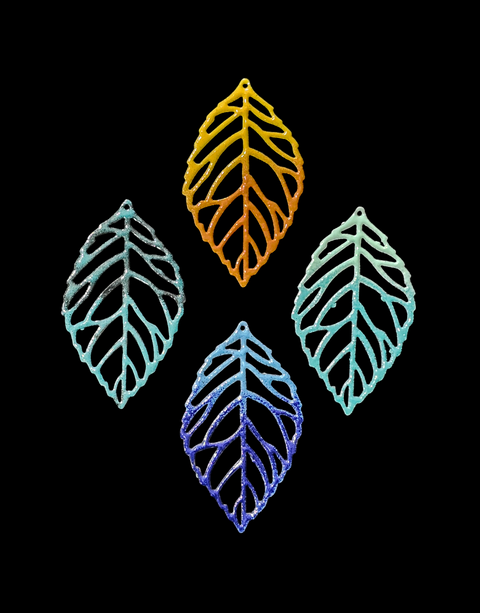 Antique Brass Filigree Leaves