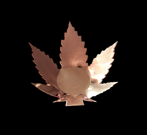 TD0838 Cannabis Leaf Trinket Dish