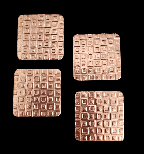 TMS-0001 Square Textured Metal Blanks