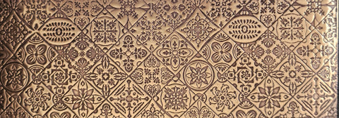 TTS0290 Lisbon Floral Textured Metal Sheet