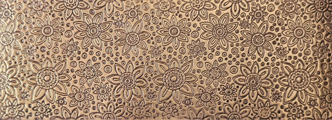 TTS0504 Retro Flowers Textured Metal Sheet