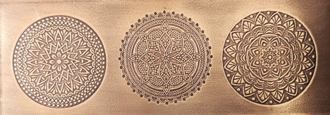 TTS0533 Floral Mandalas Textured Metal Sheet