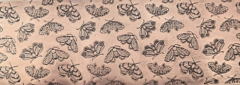 TTS0840 Moonlit Moths Textured Metal Sheet
