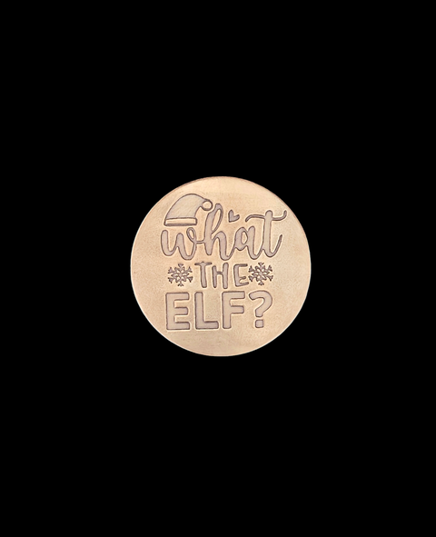 TMS-0024 What the Elf Textured Ornament Metal Blank