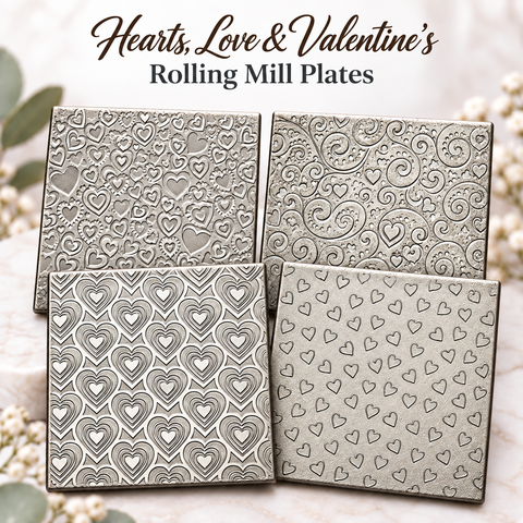 Hearts, Love & Valentine's Rolling Mill Plates