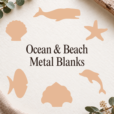Ocean & Beach Metal Blanks