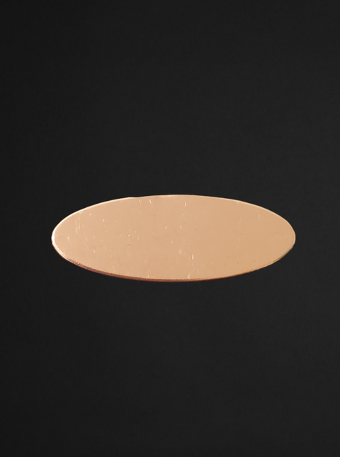 F0120 Long Skinny Oval Metal Blank