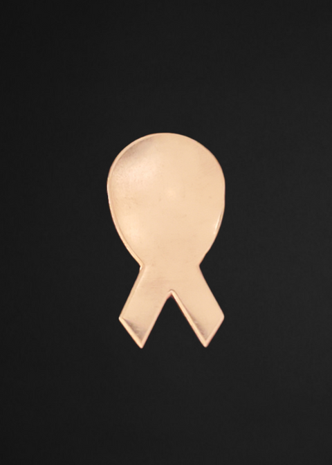 F0131 Awareness Ribbon Metal Blank