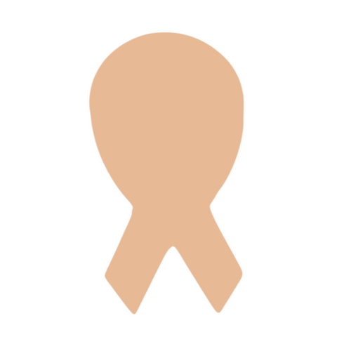 F0131 Awareness Ribbon Metal Blank
